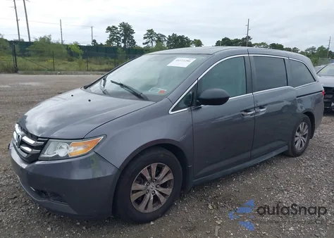 2015 Honda Odyssey Ex-L из США, поврежденный, VIN 5FNRL5H65FB130550